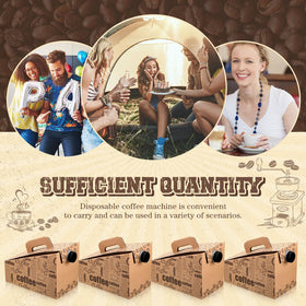 Resholder sturdy coffee box with handle for easy carrying.