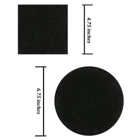 Resinta square filter fits lid and helps control smells.