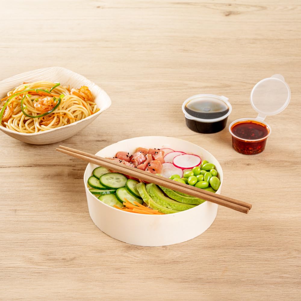 Restaurantware Bambuddha paper band packaging keeps chopsticks clean.