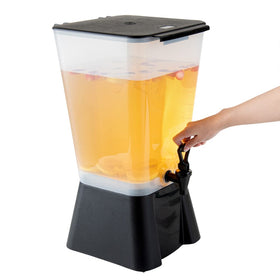 Restaurantware Bev Tek clear tank allows quick monitoring of beverage levels.