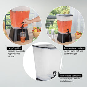 Restaurantware Bev Tek decals identify beverages at a glance for efficient service.
