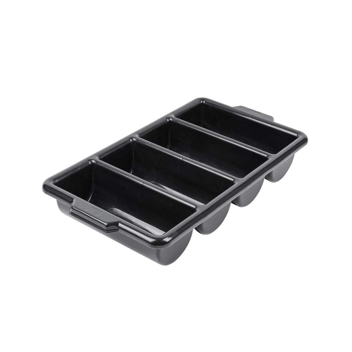 Restaurantware cutlery organizer with four compartments for quick, organized service.