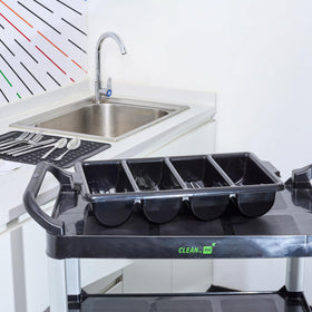 Restaurantware easy-to-clean surface simplifies sanitation between shifts.