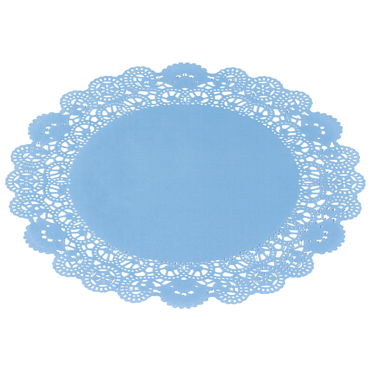 Intricate lace pattern on Pastry Tek doilies enhances dessert visuals