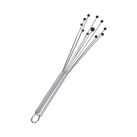 Restaurantware silicone-tipped ball whisk protects non-stick surfaces.