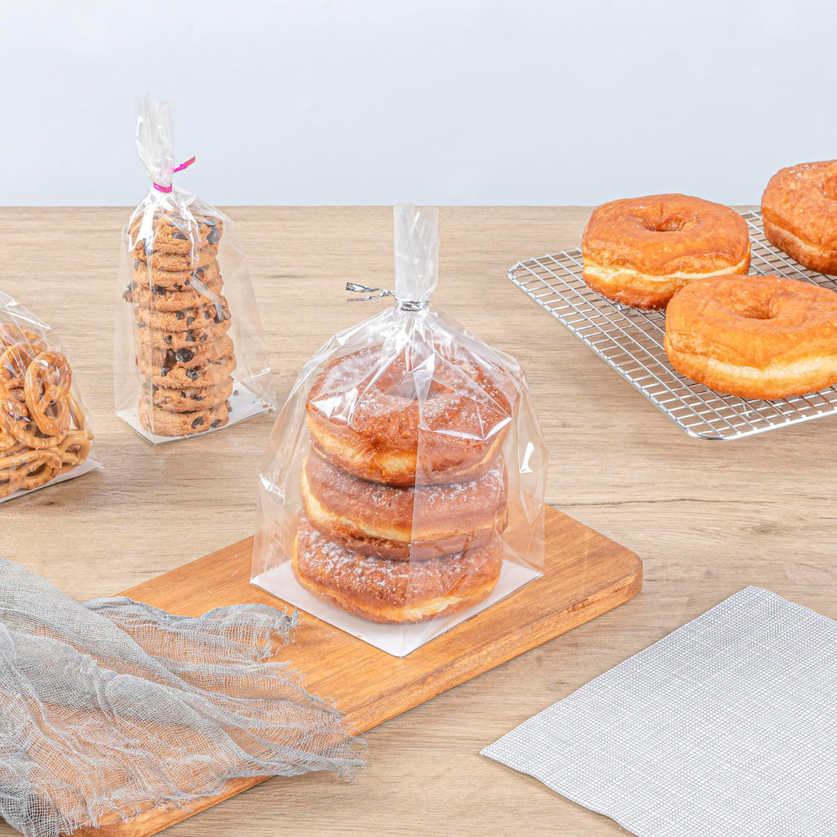Restaurantware bag set stored flat, ready for quick use