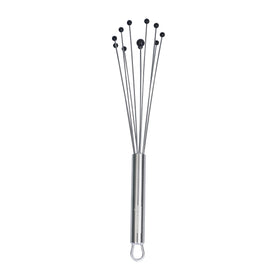 Restaurantware stainless steel ball whisk for durable, smooth sauces.