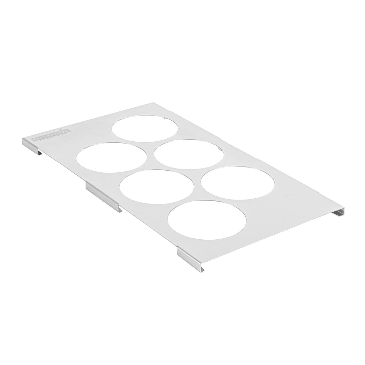 Restaurantware stainless steel bottle holder top offers durable, corrosion-resistant support