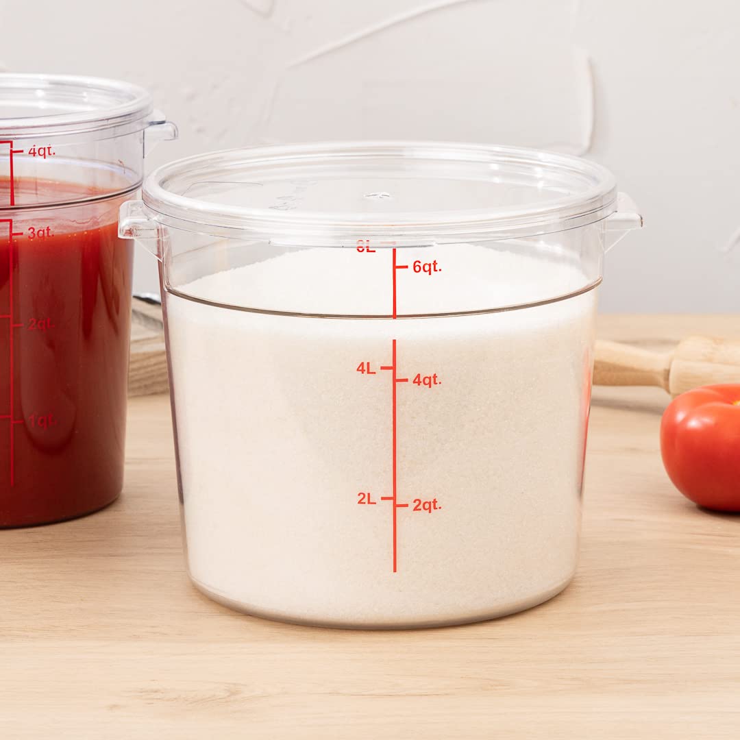 Restaurantware temperature range from -40F to 210F supports versatile storage.