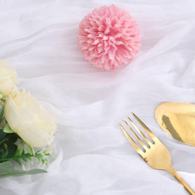 RestfulGlow backdrop draping with table runner adds versatile decor options.