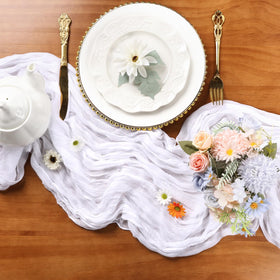RestfulGlow boho wedding decor table runner ideal for romantic banquets.