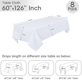 RestfulGlow seamless rectangle design provides a polished, gap-free table presentation.