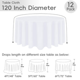RestfulGlow wrinkle resistant tablecloth for quick event setups
