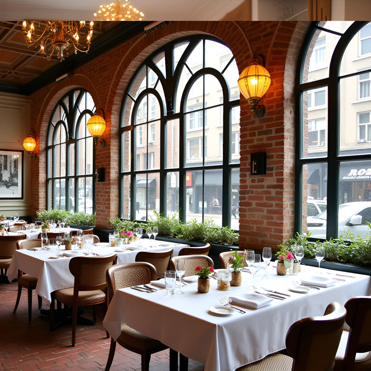 RestfulGlow wrinkle-resistant polyester surface stays smooth for weddings and banquets.