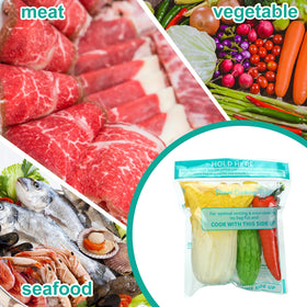 Resurhang leak-proof steam bag design for safe microwave steaming.