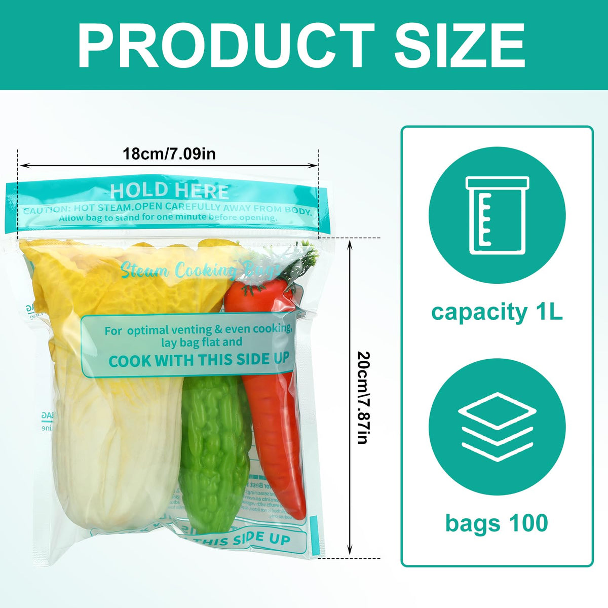Resurhang zipper microwave steam bag for potatoes, even cooking and easy cleanup.