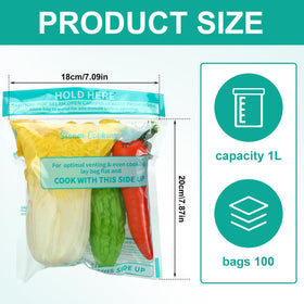 Resurhang zipper microwave steam bag for potatoes, even cooking and easy cleanup.