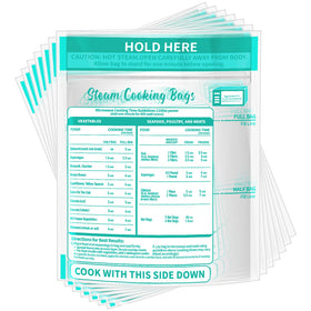 Resurhang zipper microwave steam bag for vegetables, quick steaming with nutrient preservation.