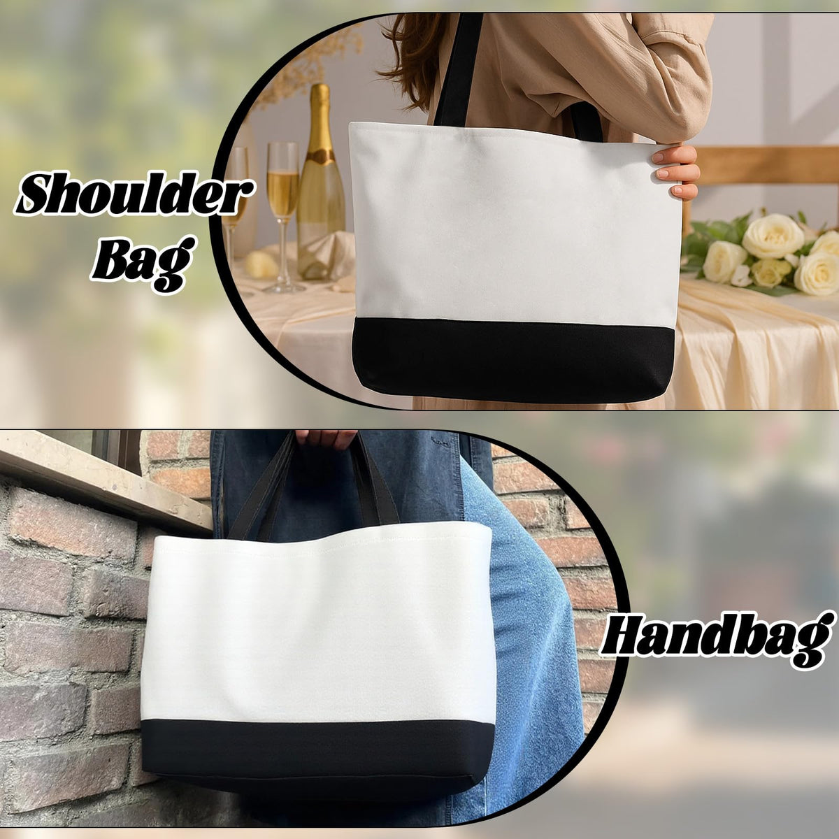 Large-capacity canvas ideal for shopping, beach trips, and daily errands