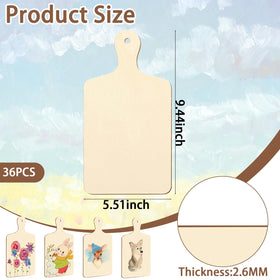 Retainbre paddle-shaped mini cutting board perfect for compact serving and crafts.