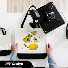 Durable polyester-cotton blend fabric with reinforced handles for daily use