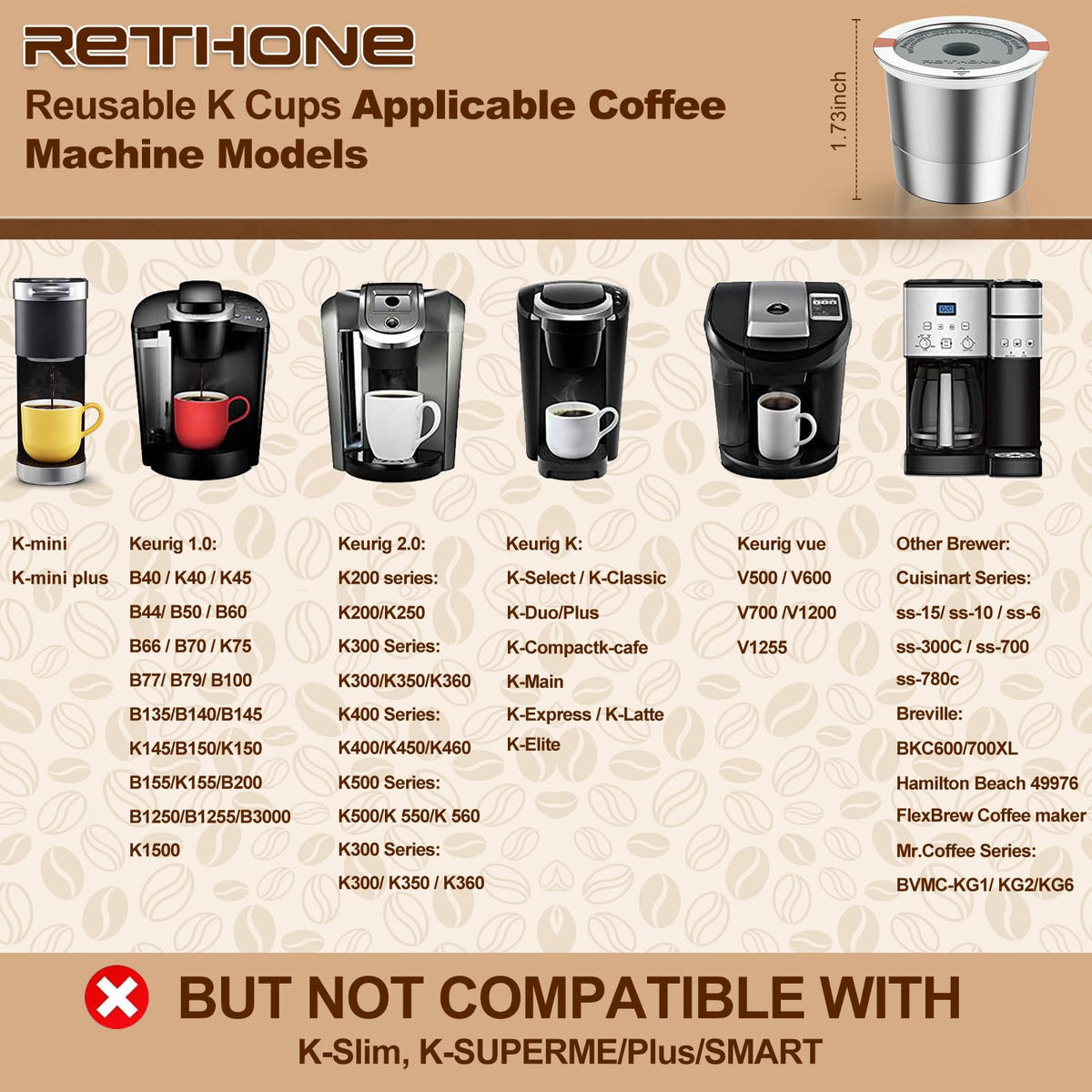 RETHONE easy-clean K-Cup demonstrating quick rinsing and low maintenance