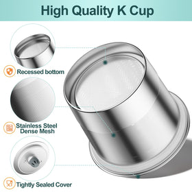 RETHONE one-piece design provides secure, leakage-free brewing.