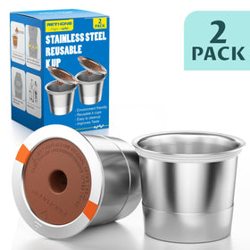 RETHONE 2-pack reusable coffee pods for home use.