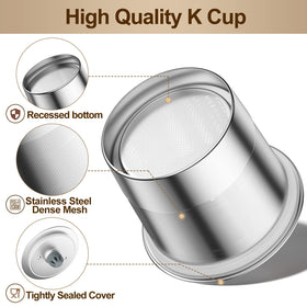 RETHONE K Cup reusable pods rinsed under water for quick cleaning