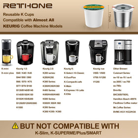 RETHONE K Cup reusable pods lid closeup showing precise seal quality