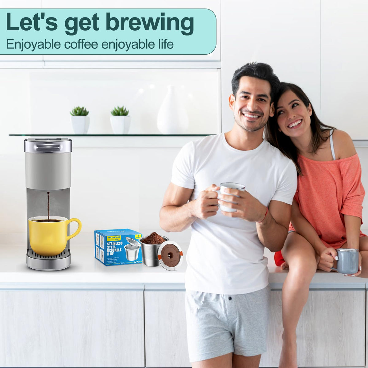 RETHONE top-seal design prevents leaks during brewing.