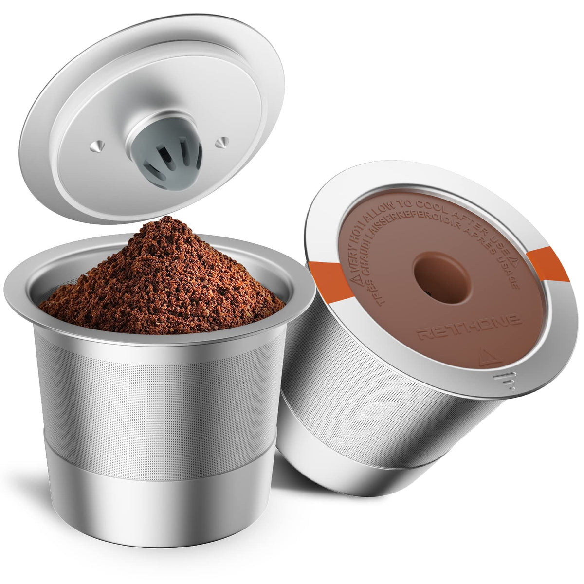 RETHONE reusable K Cup filter with wide compatibility for effortless Keurig brewing