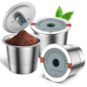 RETHONE reusable K-Cups for Keurig with lid-seal close-up, leak-free performance for clean brews