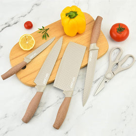 RETROSOHOO khaki knife block showcasing secure storage and organization