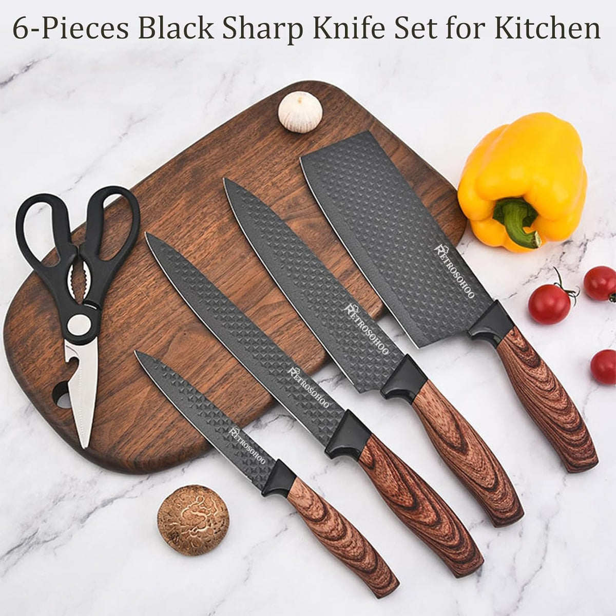 Retrosohoo universal knife block keeps blades organized and accessible