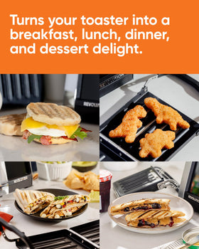 Revolution Toastie Press dorm kitchen-ready design fits compact spaces