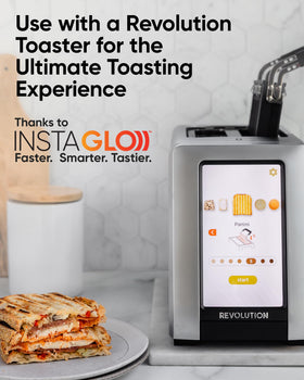 Revolution Toastie Press panini in action toasting a crispy sandwich
