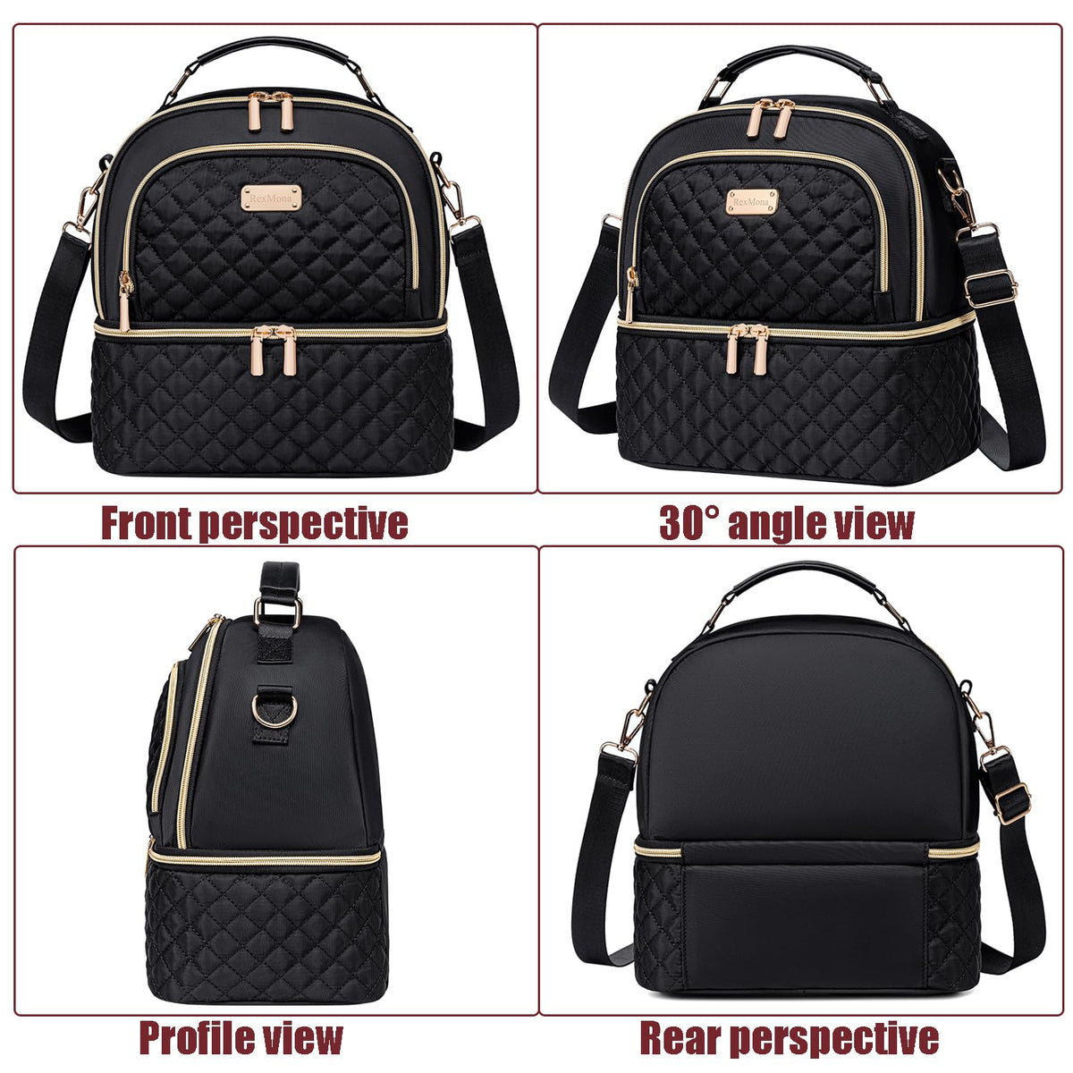 REXMONA lunch bag used for work, picnics, and beach days for versatile use