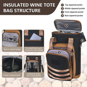 Rexmore adjustable strap and cross-body carry enable hands-free transport