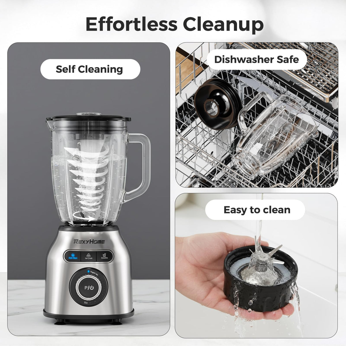 REXYHOME stainless base ensures sturdy operation