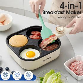 REXYHOME egg pan control knobs with two power settings for versatile cooking