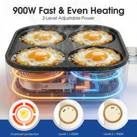 REXYHOME granite nonstick coating allows minimal oil and easy food release