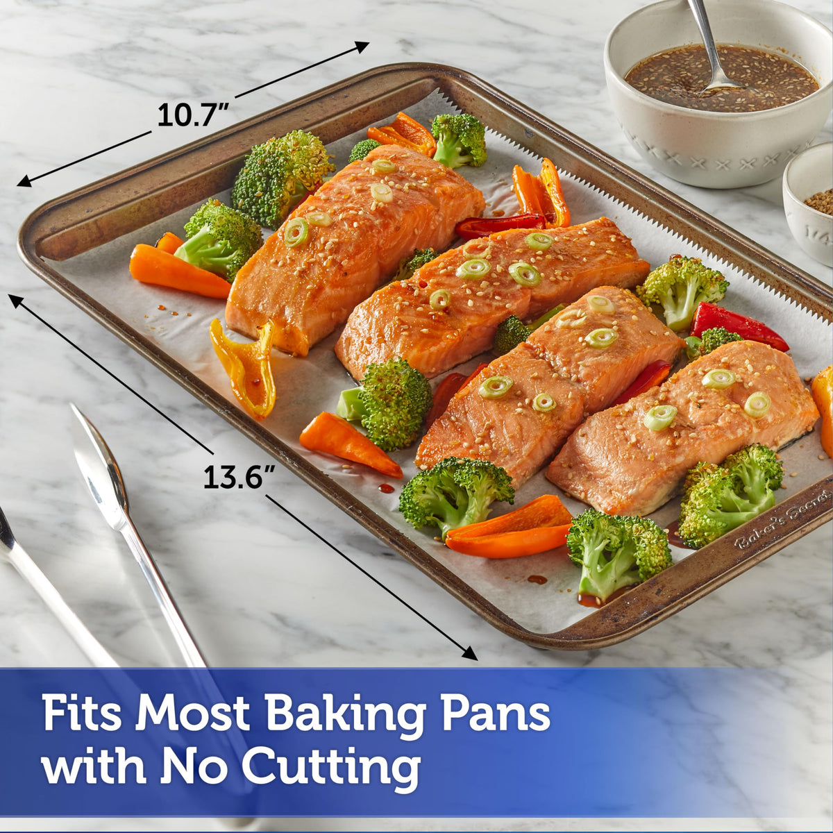 Easy cleanup with Reynolds pop-up parchment sheets after baking