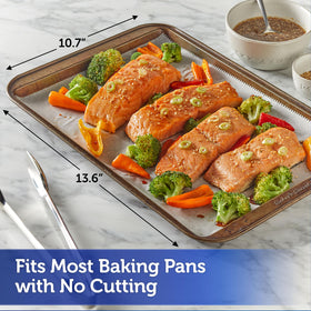 Easy cleanup with Reynolds pop-up parchment sheets after baking