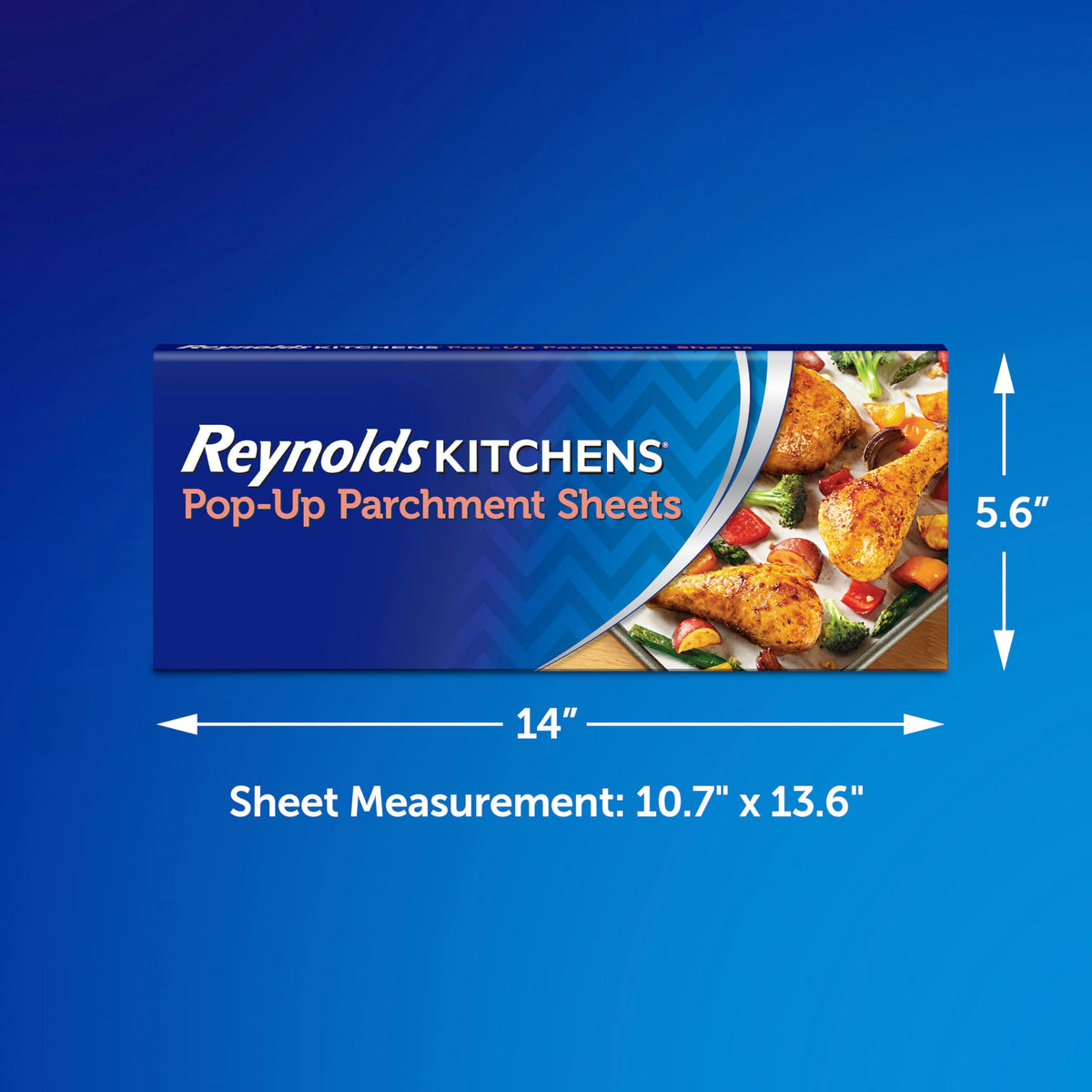 Close-up of Reynolds pop-up dispensing system for one-handed sheet grabbing