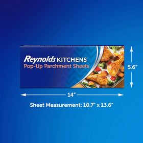 Close-up of Reynolds pop-up dispensing system for one-handed sheet grabbing