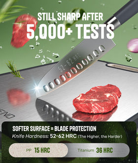 REZEND Veg-side board focuses on fruits and vegetables for clean prep.