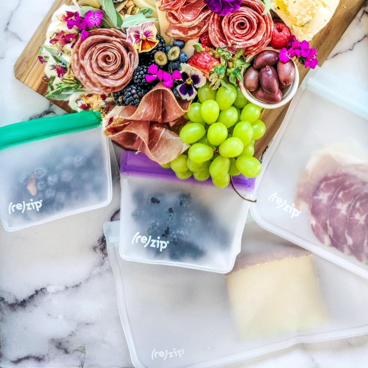 rezip top-rack dishwasher safe snack bags for easy cleaning