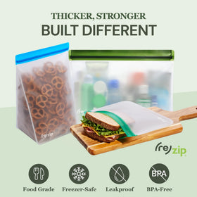 rezip bags holding hard-boiled eggs for on-the-go