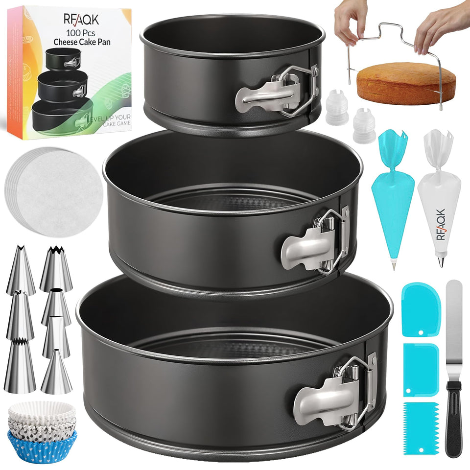 RFAQK 4 inch mini cake pan for precise, even baking.